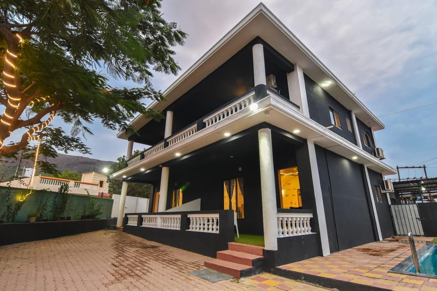Empyrean Stay Ll 3Bhk Ll Black Horse Villa Ll Ac Ll Private Pool Ll Wifi II Lux Ll Lonavla Exterior foto